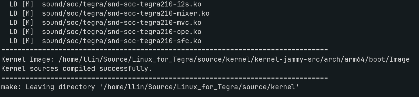 kernel compile